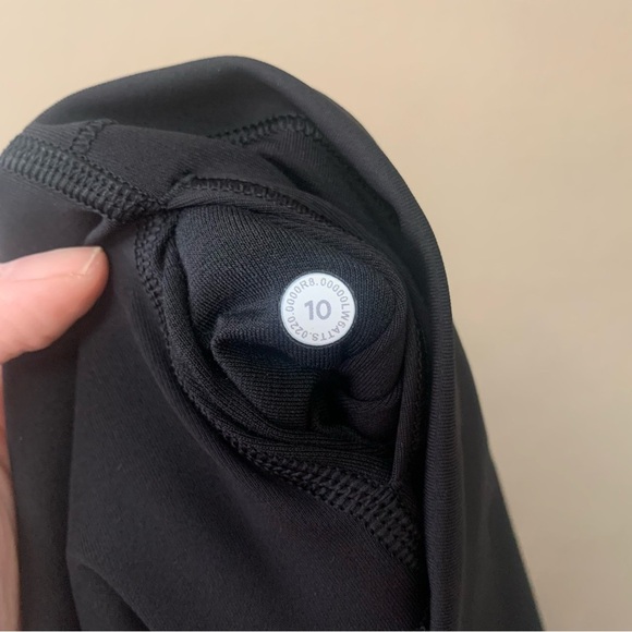 Lululemon Wunder Under Crop (Hi-Rise) *Full-On Luxtreme 21" Black Size 10 W6ATTS - Picture 9 of 12